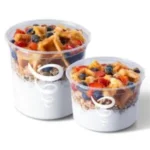 Greek Yogurt Strawberry Blueberry Waffle Bowl